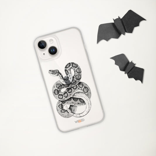 Curled Snake iPhone Clear Case