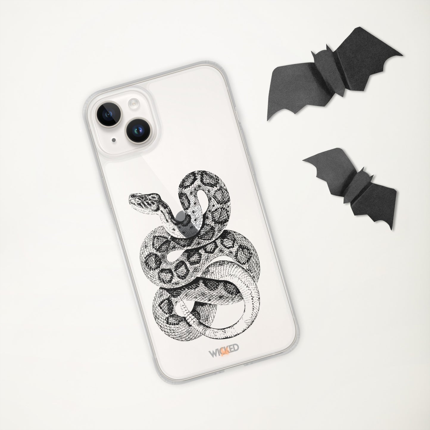 Curled Snake iPhone Clear Case