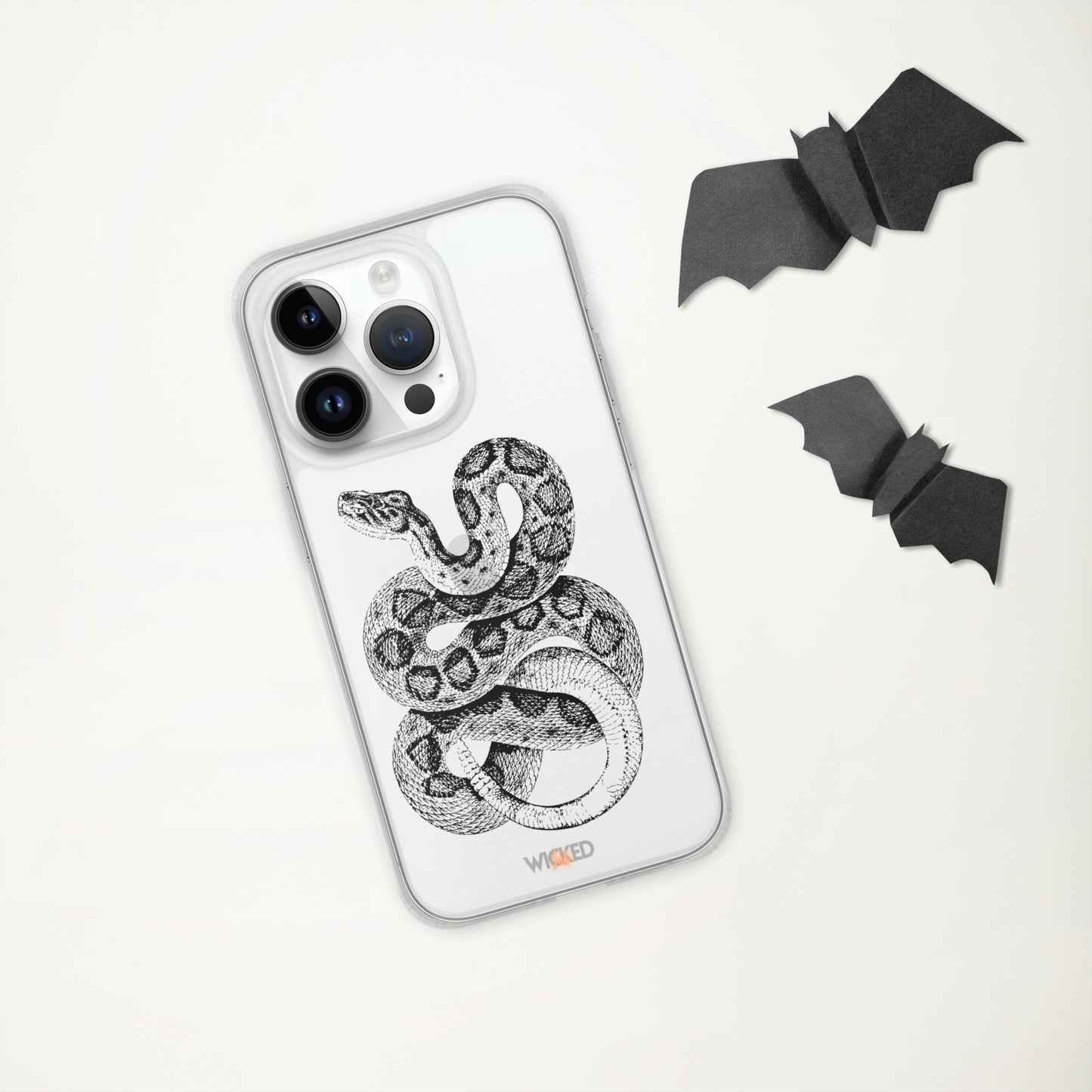 Curled Snake iPhone Clear Case