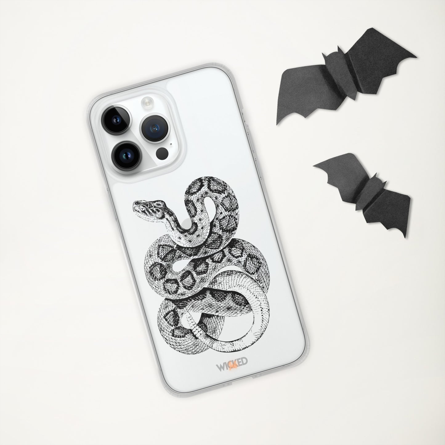 Curled Snake iPhone Clear Case