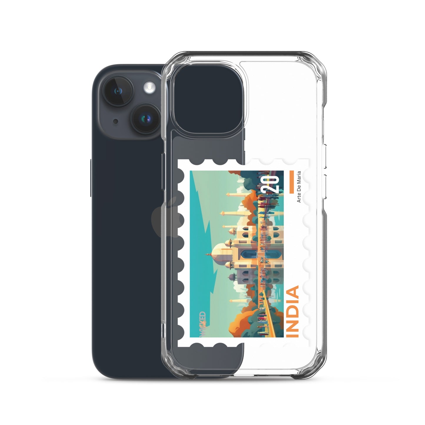 India Stamp Clear Case