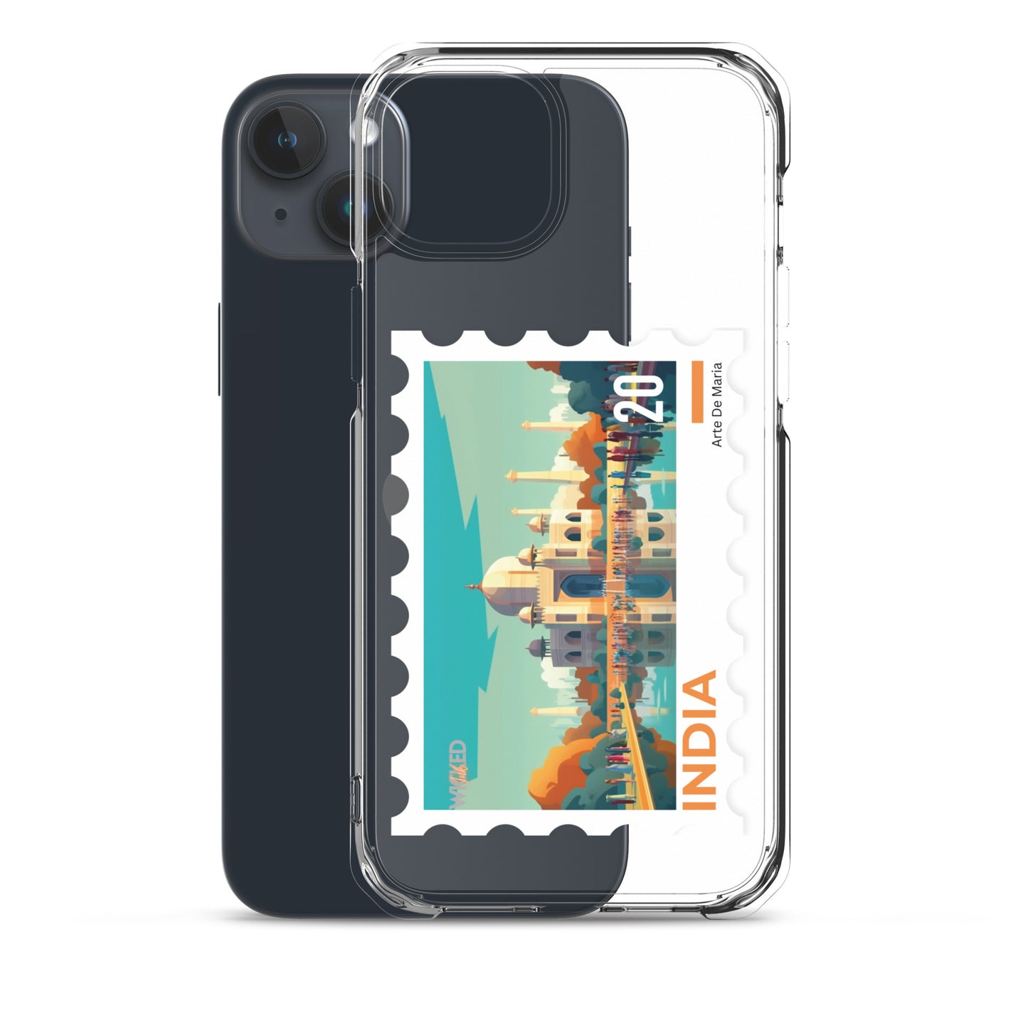 India Stamp Clear Case