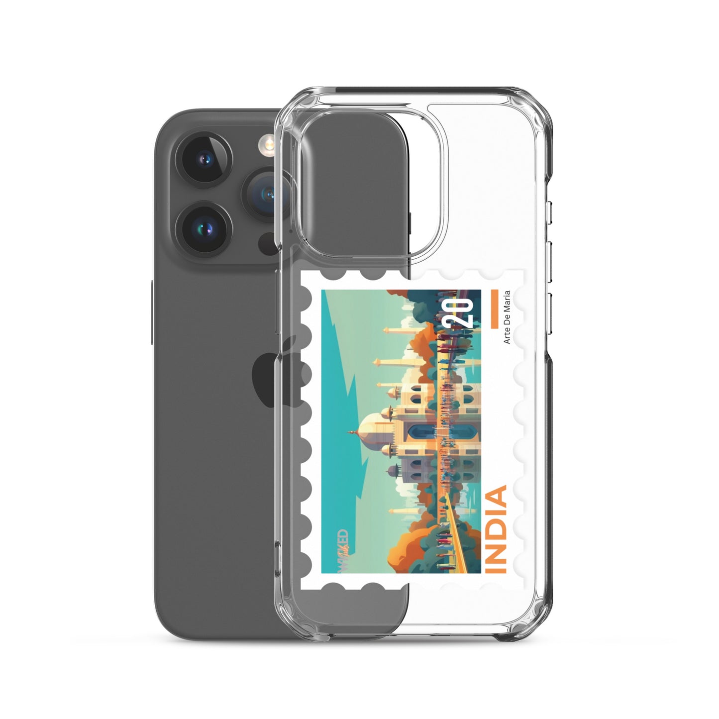 India Stamp Clear Case