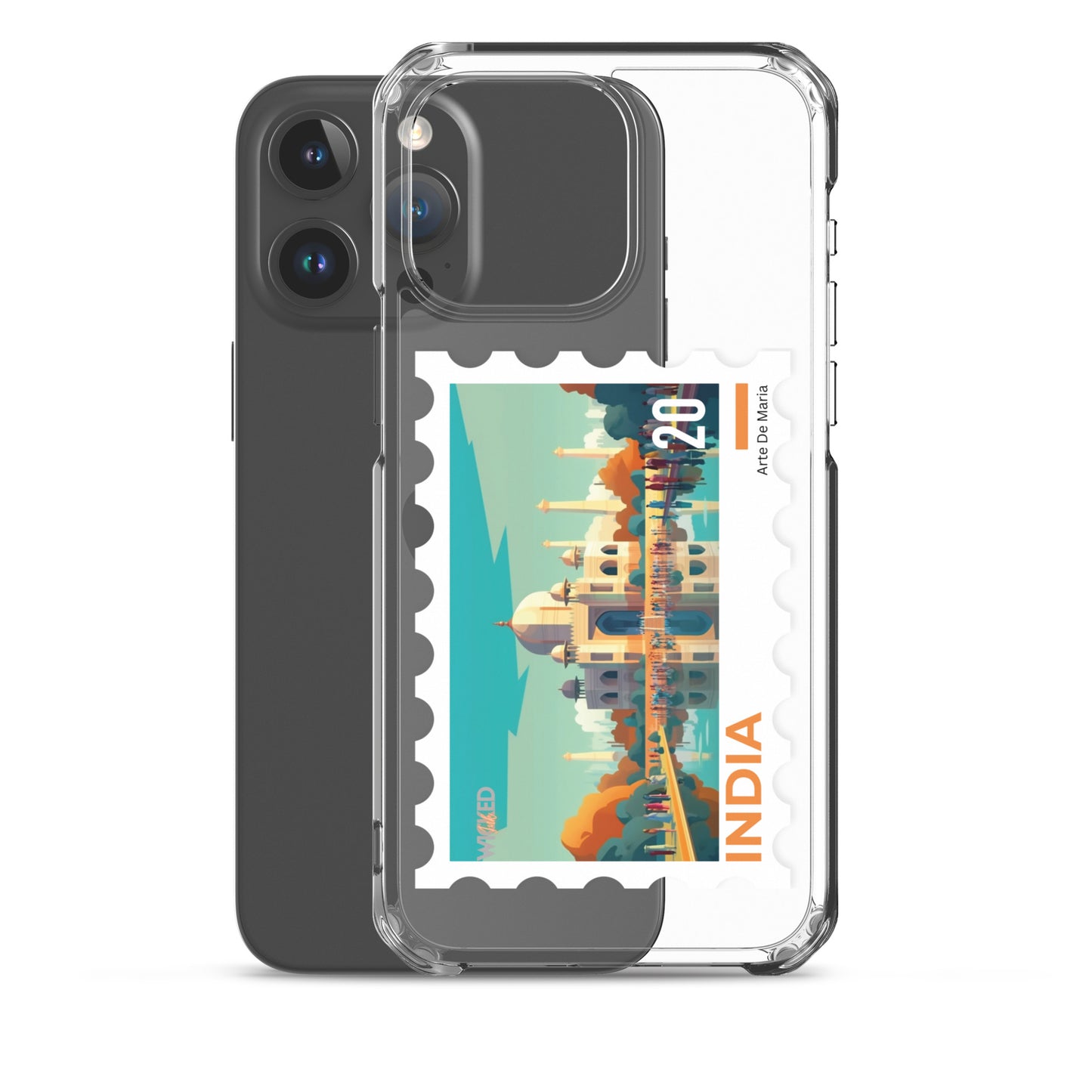 India Stamp Clear Case